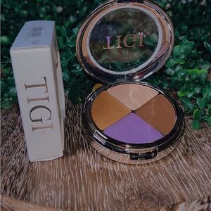 TIGI Eyeshadow Quad - Gold, Purple, Brown